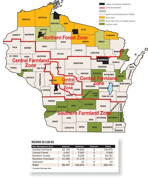 Public Hunting Land Wisconsin Map