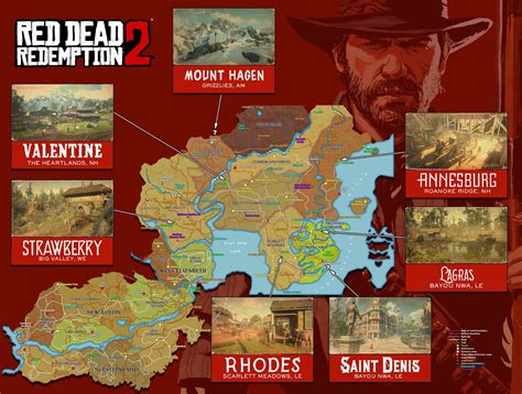 Examples of MAP implementation in various industries Red Dead Redemption 2 Map