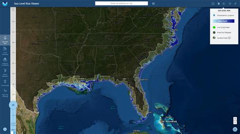 Rising Sea Level Interactive Map