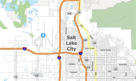 Salt Lake City Utah Map