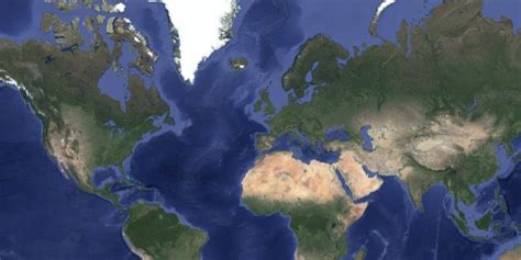 Satelite Map of The World