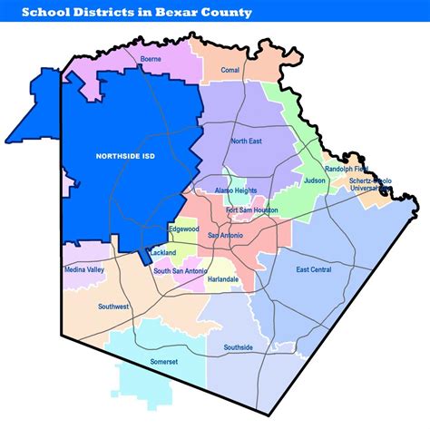 School District Map in San Antonio
