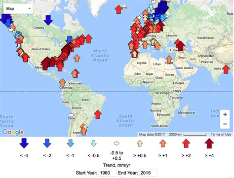 Sea Level Rising Interactive Map