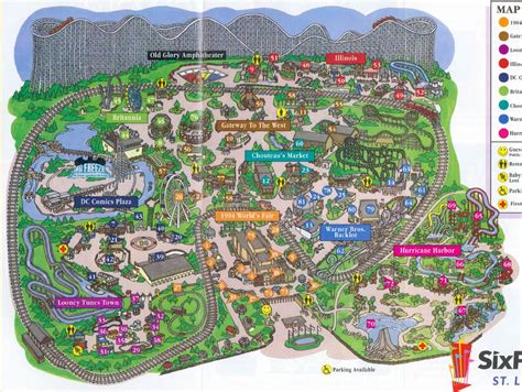 Six Flags St Louis Map