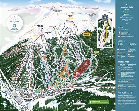 Ski Resorts in Colorado Map