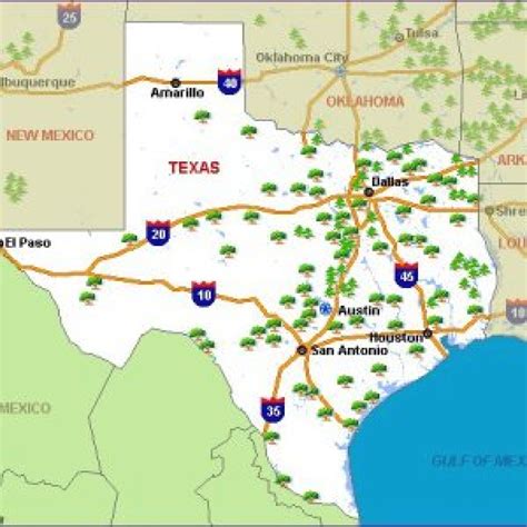 Texas State Parks Map