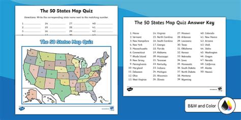 Examples of MAP Implementation in Various Industries: The 50 States Map Quiz