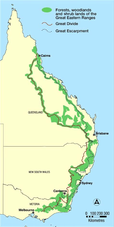 Examples of MAP implementation in various industries The Great Dividing Range Map