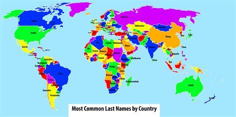 World Map with Country Names