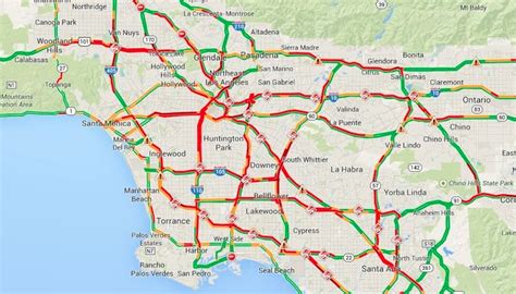 Traffic Map for Los Angeles
