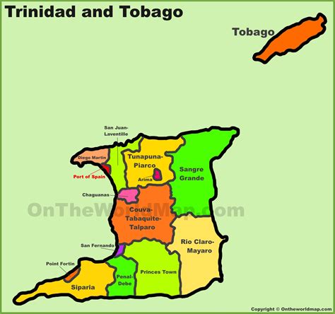 Trinidad and Tobago On The Map