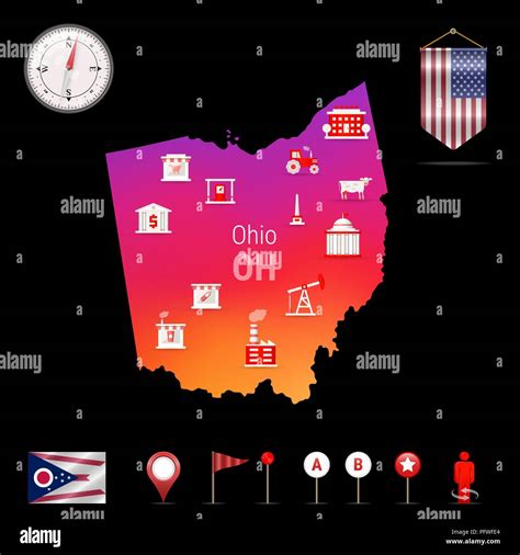 United States Map Of Ohio