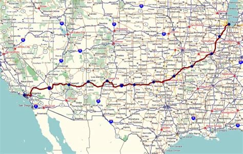 United States Map Route 66