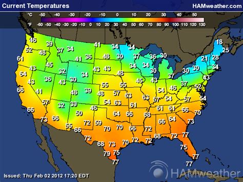Examples of MAP implementation in various industries United States Weather Map Today