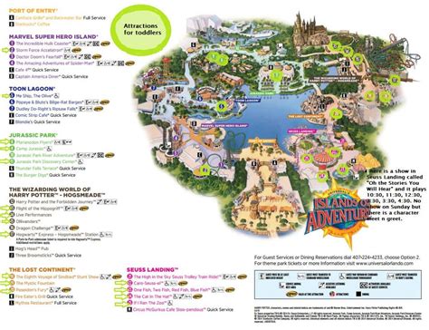 MAP implementation in Universal Islands Of Adventure Map