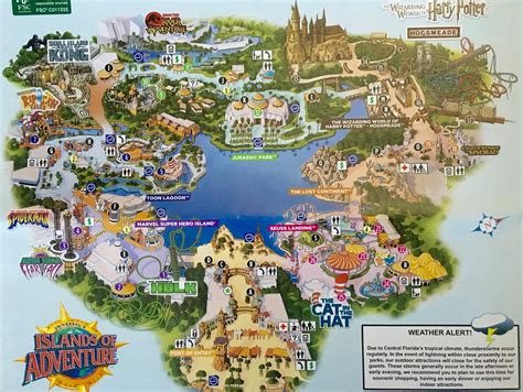 Universal Studios Island Of Adventure Map