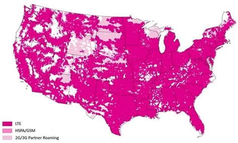Verizon Versus T-Mobile Coverage Map