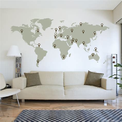 Wall Decal Of World Map