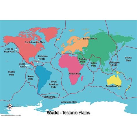 World Map Of Tectonic Plates