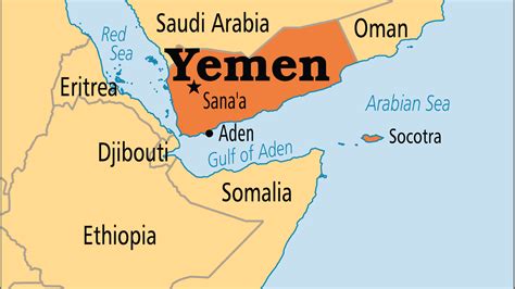 Yemen on the World Map