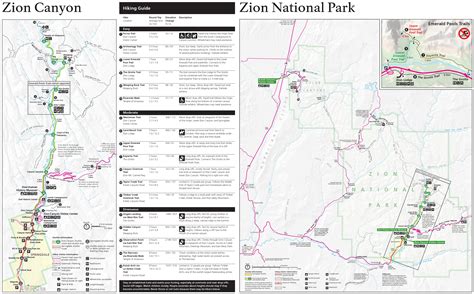 Zion National Park Trail Map