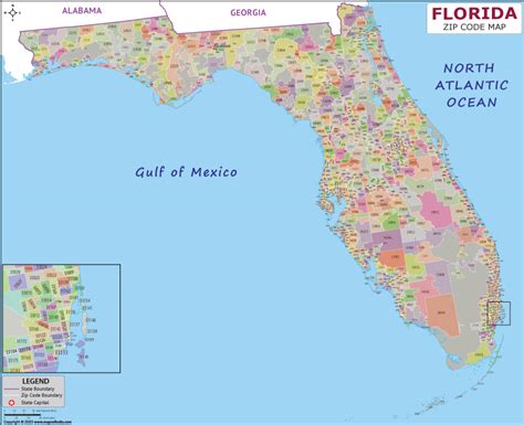 zip code map of Florida