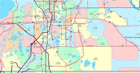 Zip Code Map of Orlando