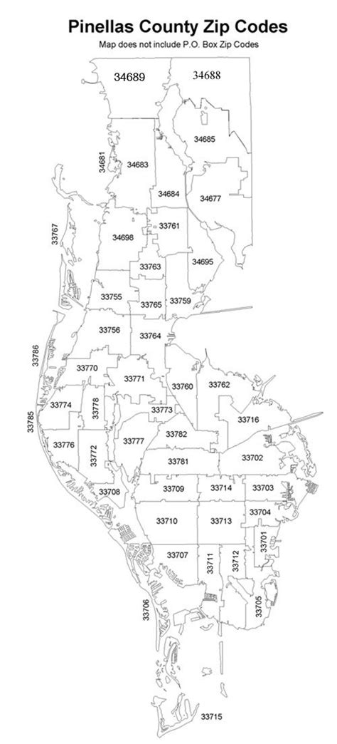 Zip Code Map Pinellas County
