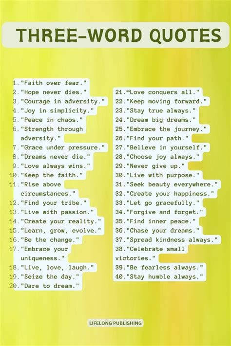 Examples of Short Quotes With Three Words Image