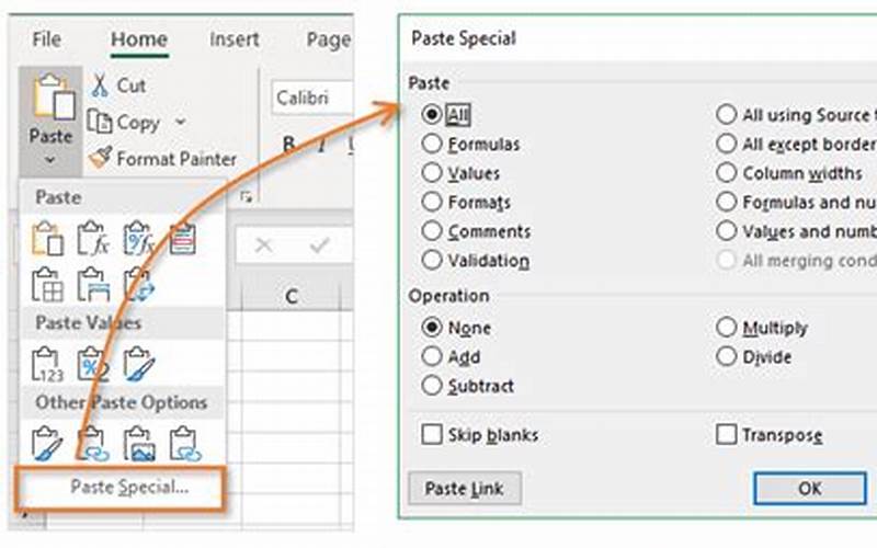 Excel 2016 Paste Values Shortcut Other Options
