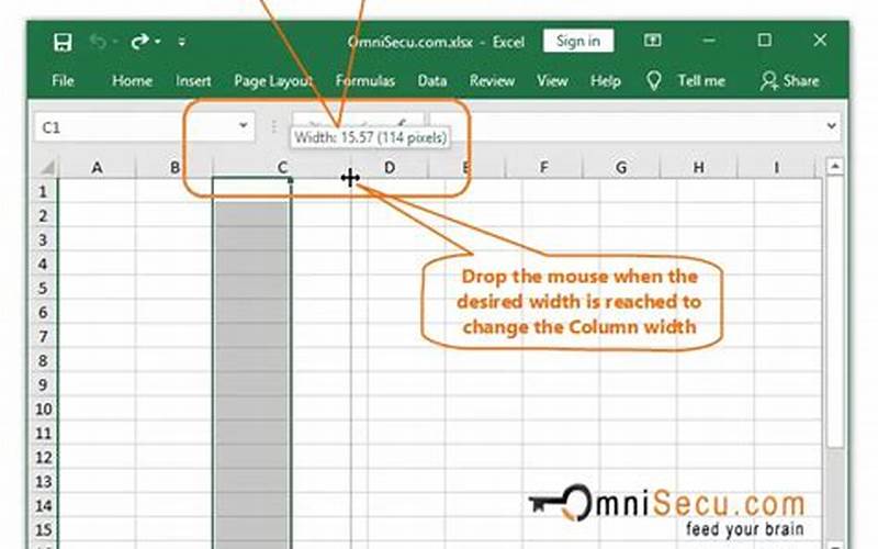 Excel Adjust Column Width