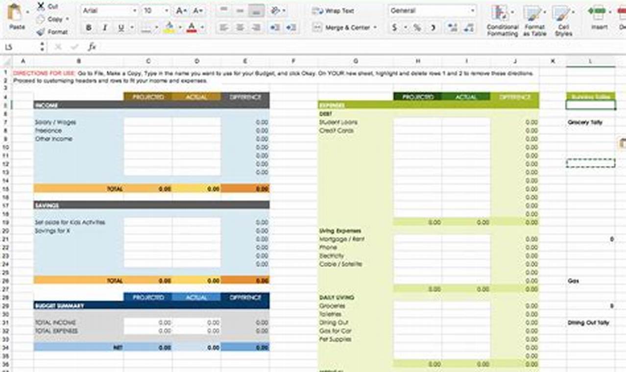 Excel Budgeting Templates: A Comprehensive Guide for Financial Planning