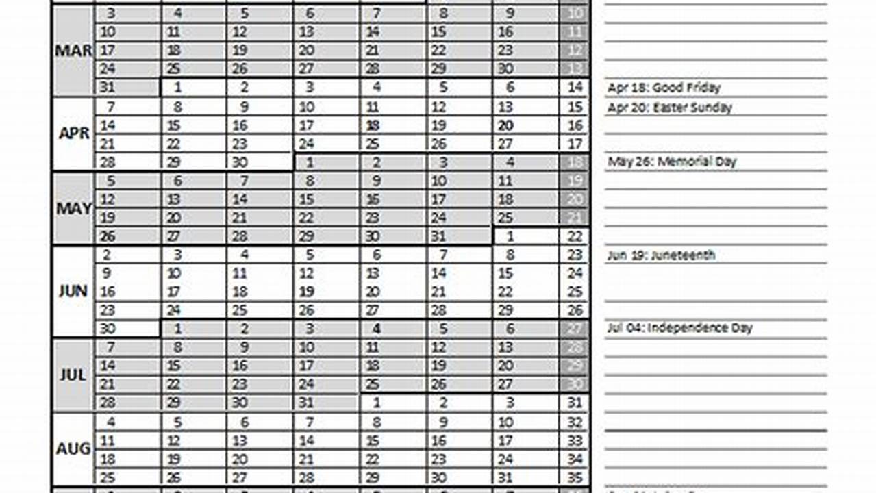 Excel Content Calendar Template 2025