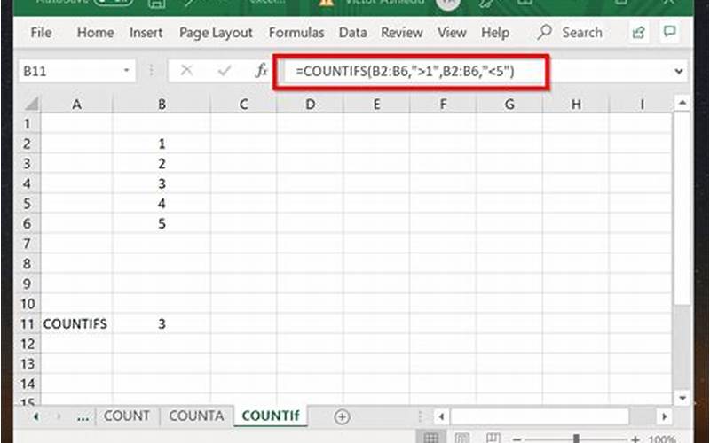 Excel Count Function With Conditions