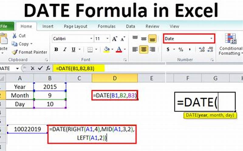 Excel Date Formula