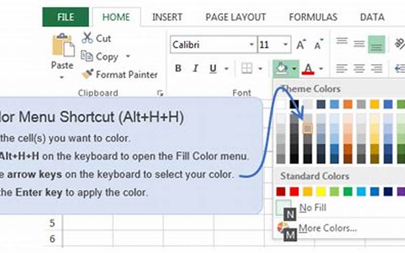 Excel Fill Color Shortcut