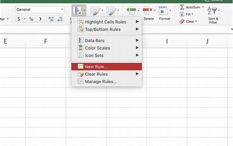 Excel Formatting Options