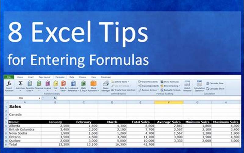 Excel Formulas Tips And Tricks