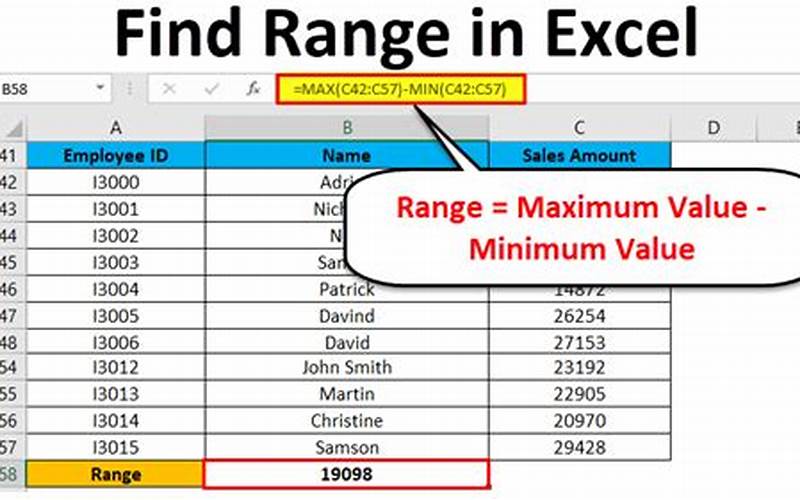 Excel Function Range