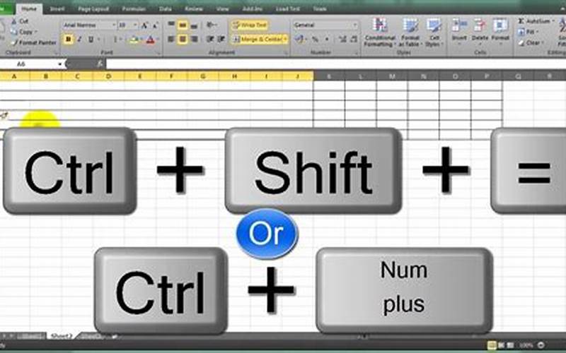 Excel Keyboard Shortcut To Insert Column