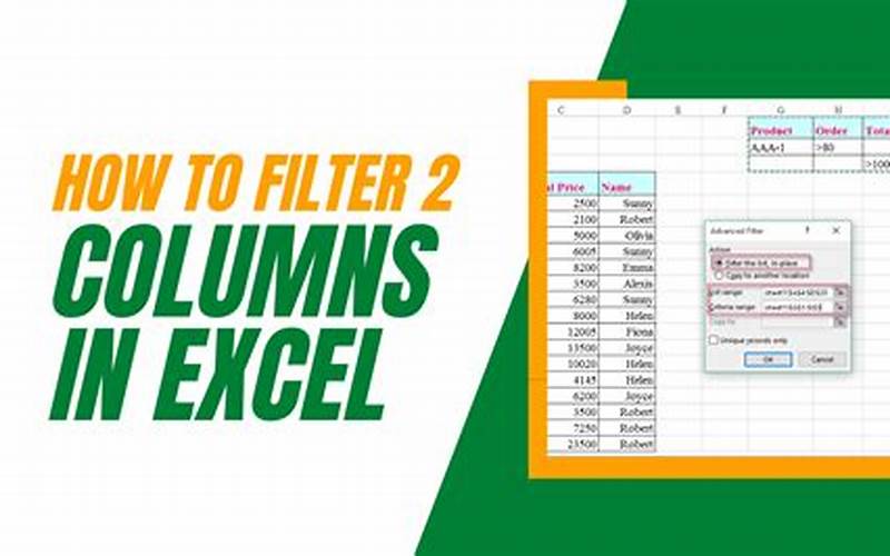 Excel Multiple Column Filter
