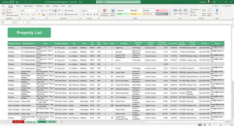 8 Property Management Spreadsheet Template Excel Excel Templates