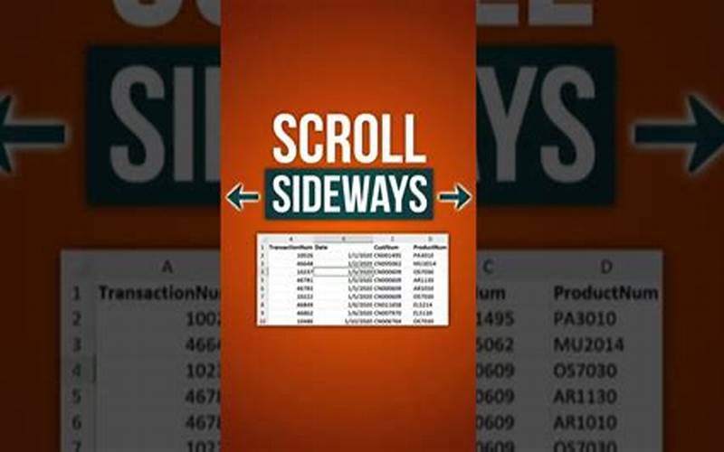 Excel Scroll Shortcut Usefulness