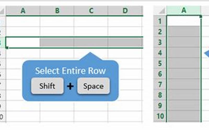 Excel Select Column Shortcut