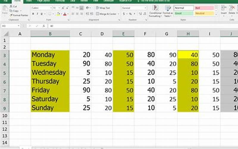 Excel Select Multiple Rows