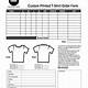 Excel Shirt Order Form Template