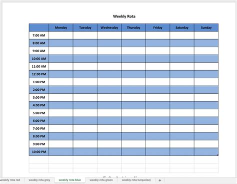 Free Weekly Planner Template World