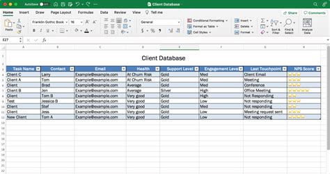 Excel Templates Database