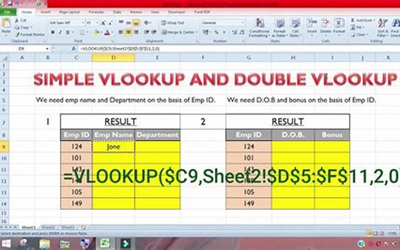 Excel Vlookup Multiple Sheets