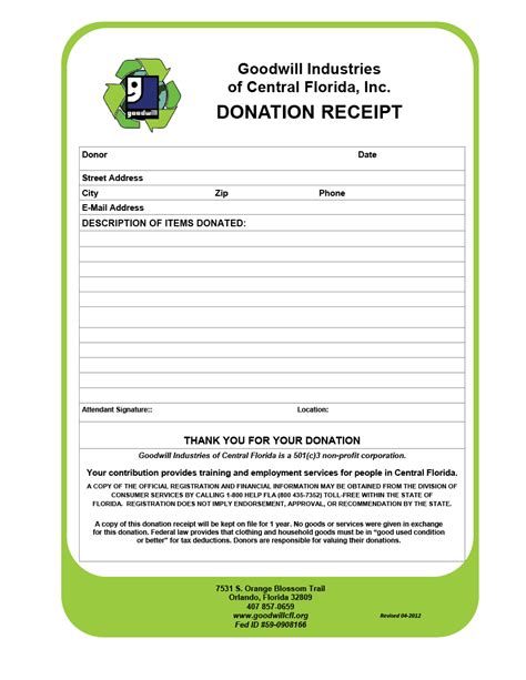 6 free donation receipt templates word excel formats donation receipt